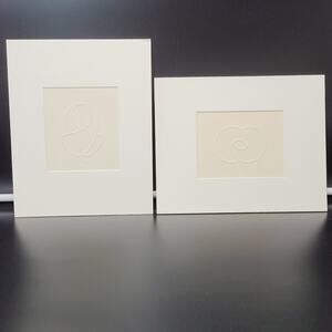 Lot of 2 VINTAGE 1982 Paul Bartlett Re' Tactual Art for the Blind & Sighted